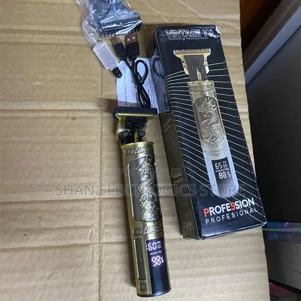Digital Display–Zero-Gapped T9 Vintage Professional Trimmer–Cordless