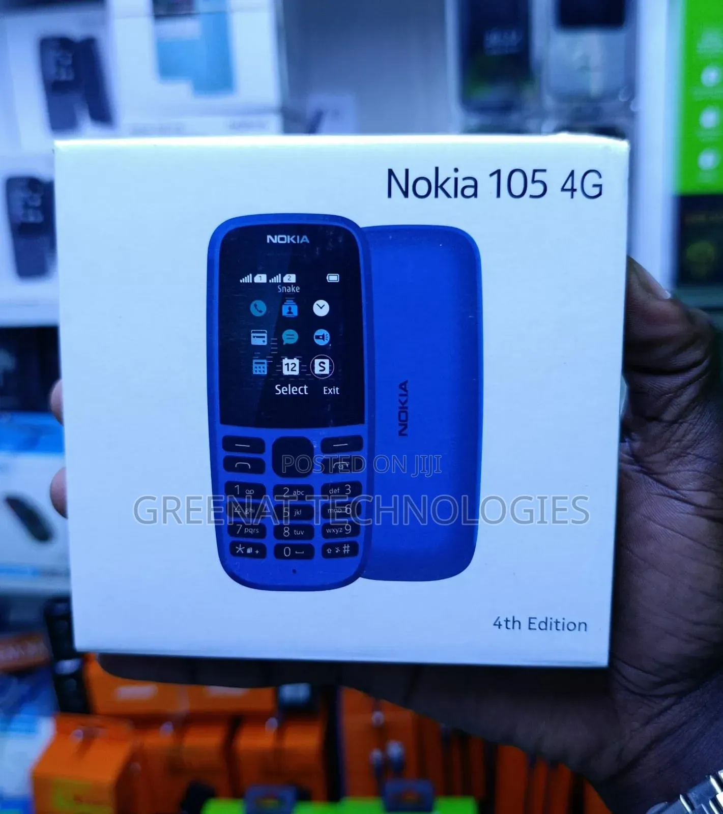 New Nokia 105 4G Blue
