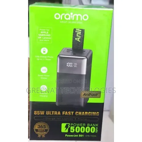 Powerful Oraimo PowerJet 501 50000mAh Laptop Charger