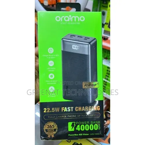 Oraimo 40000mAH PowerBox 400 Vision OPB-7400Q