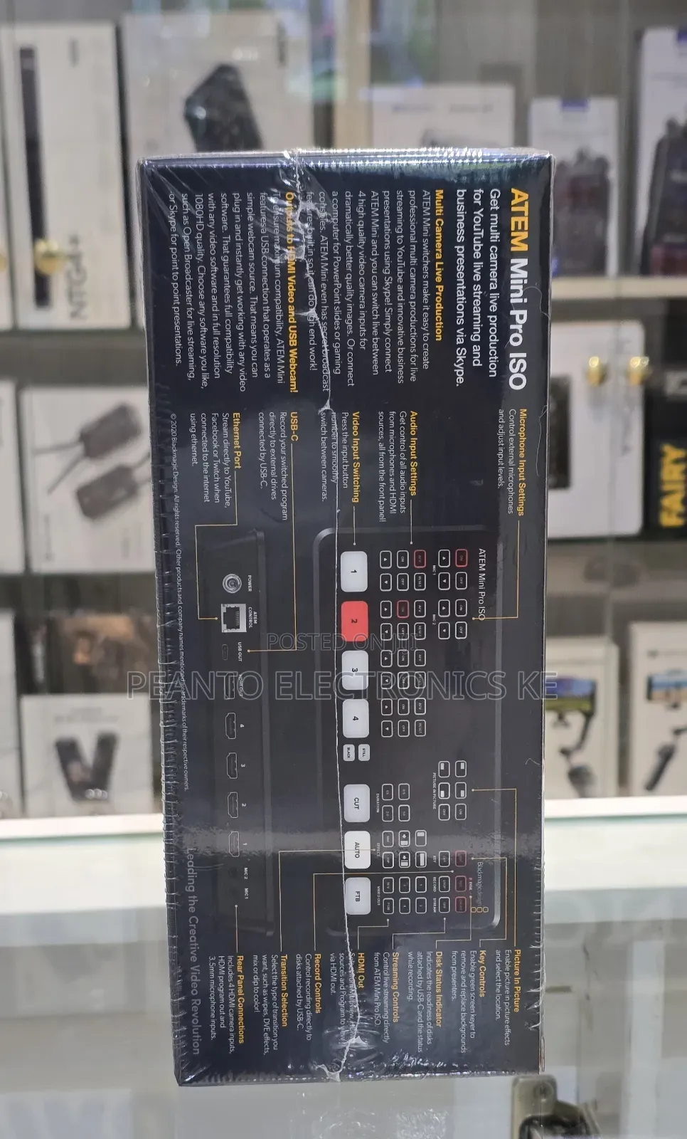 Blackmagic Design Atem Mini Pro Iso Hdmi Live Stream Switcher