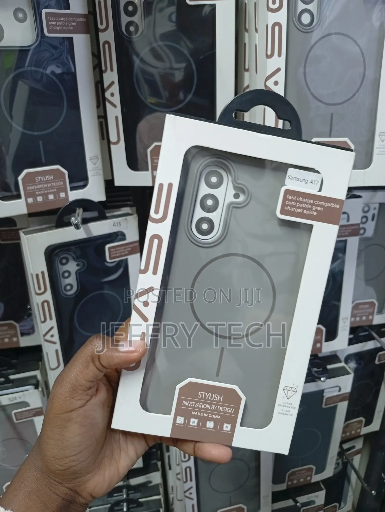 Samsung Galaxy A17 Matte Gray Simple Phone Case