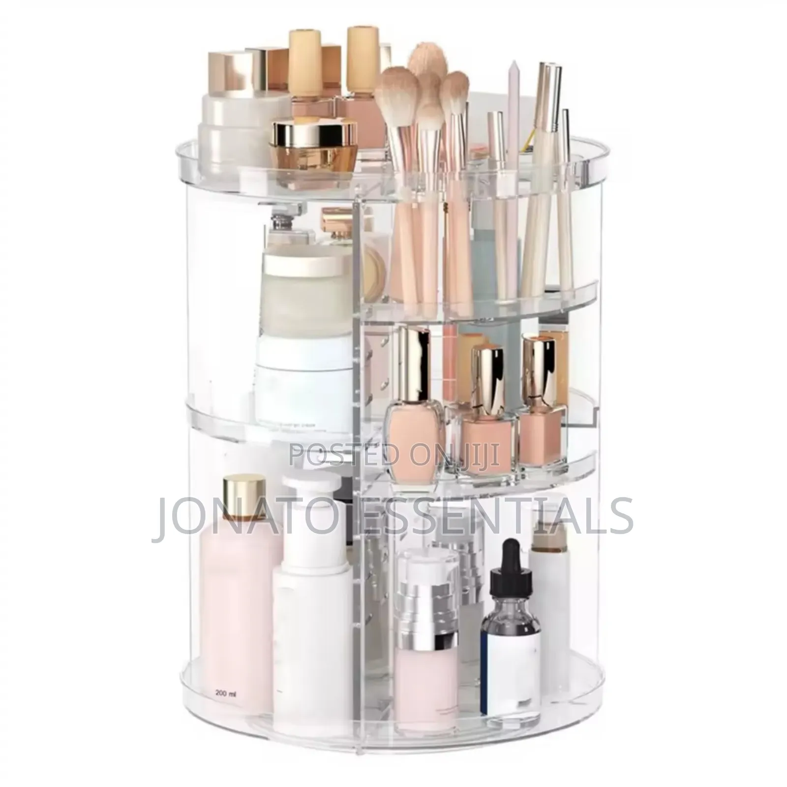360 Degree Rotating Makeup Organizer Stand for Vanity