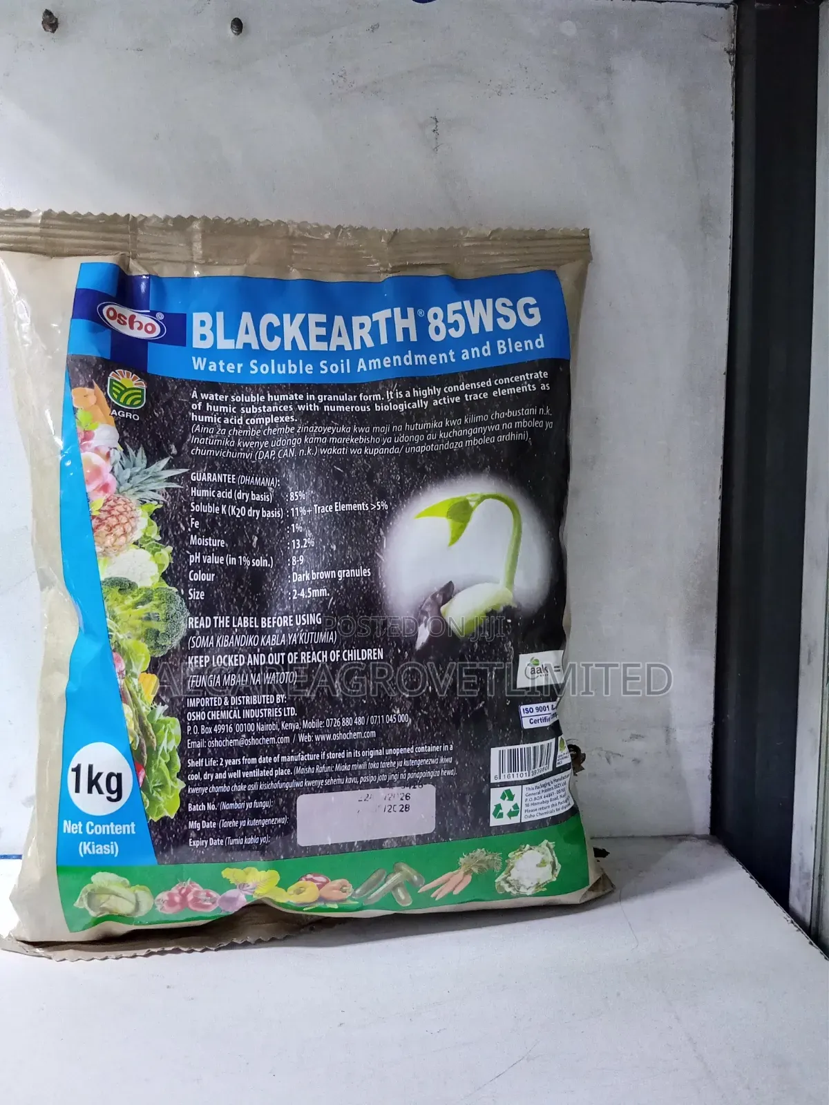 Blackearth 85wsg Water Soil Amendment and Blend 1kg