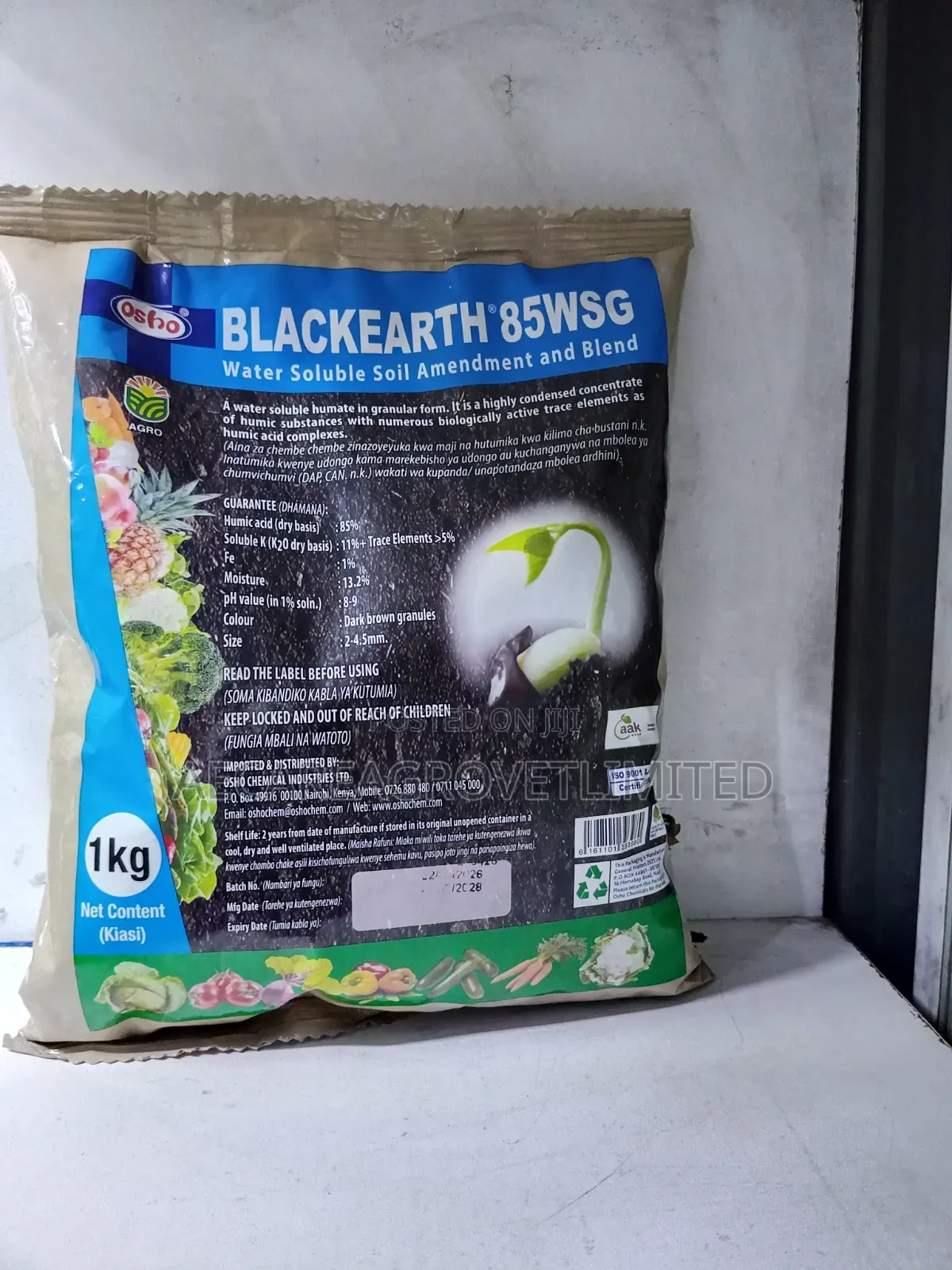 Blackearth 85wsg Water Soil Amendment and Blend 1kg