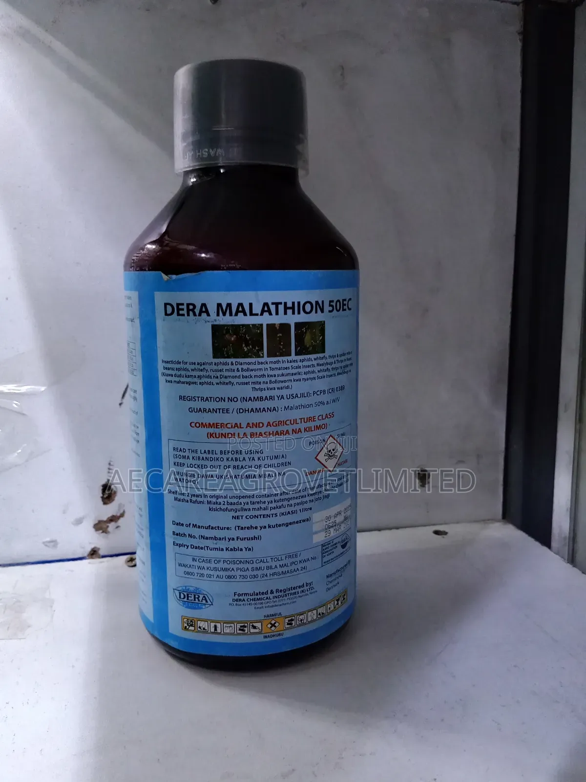 Dera Malathion 50ec Insecticide 1litre