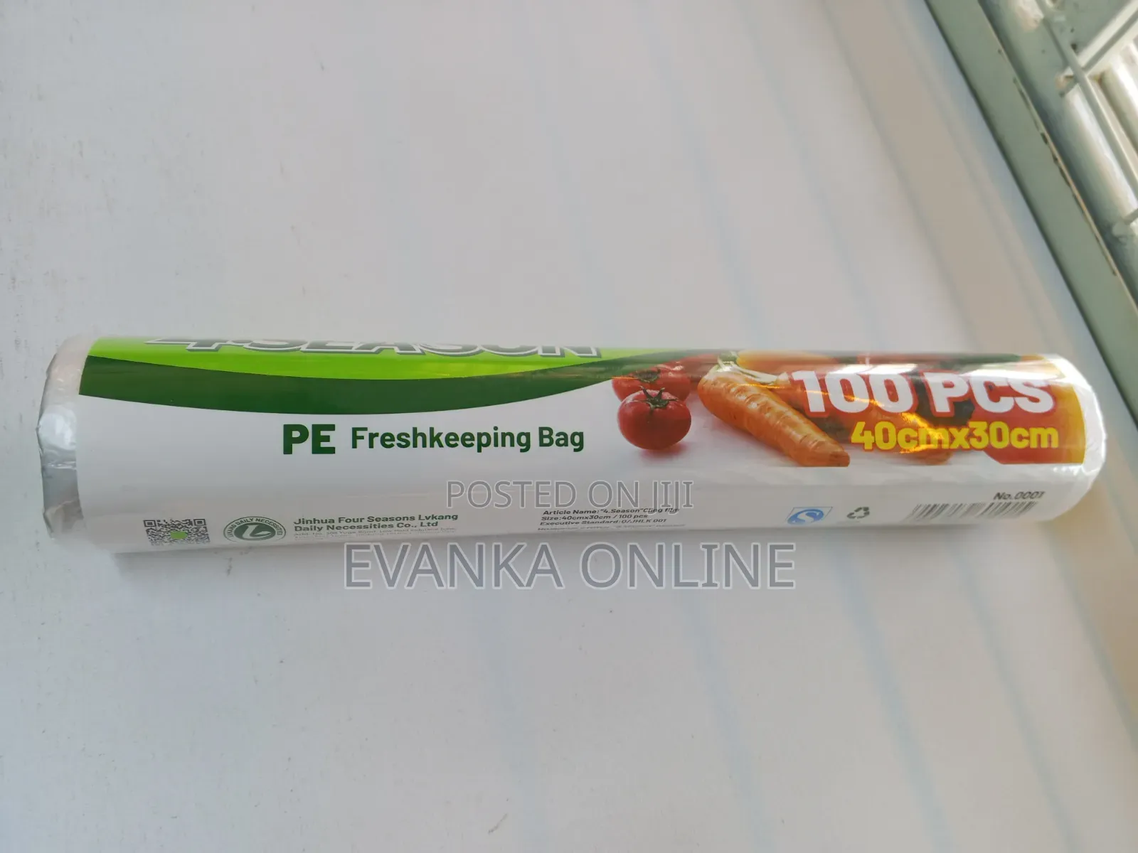 PE Fresh Keeping Bags - (40x30cm) Pack of 100