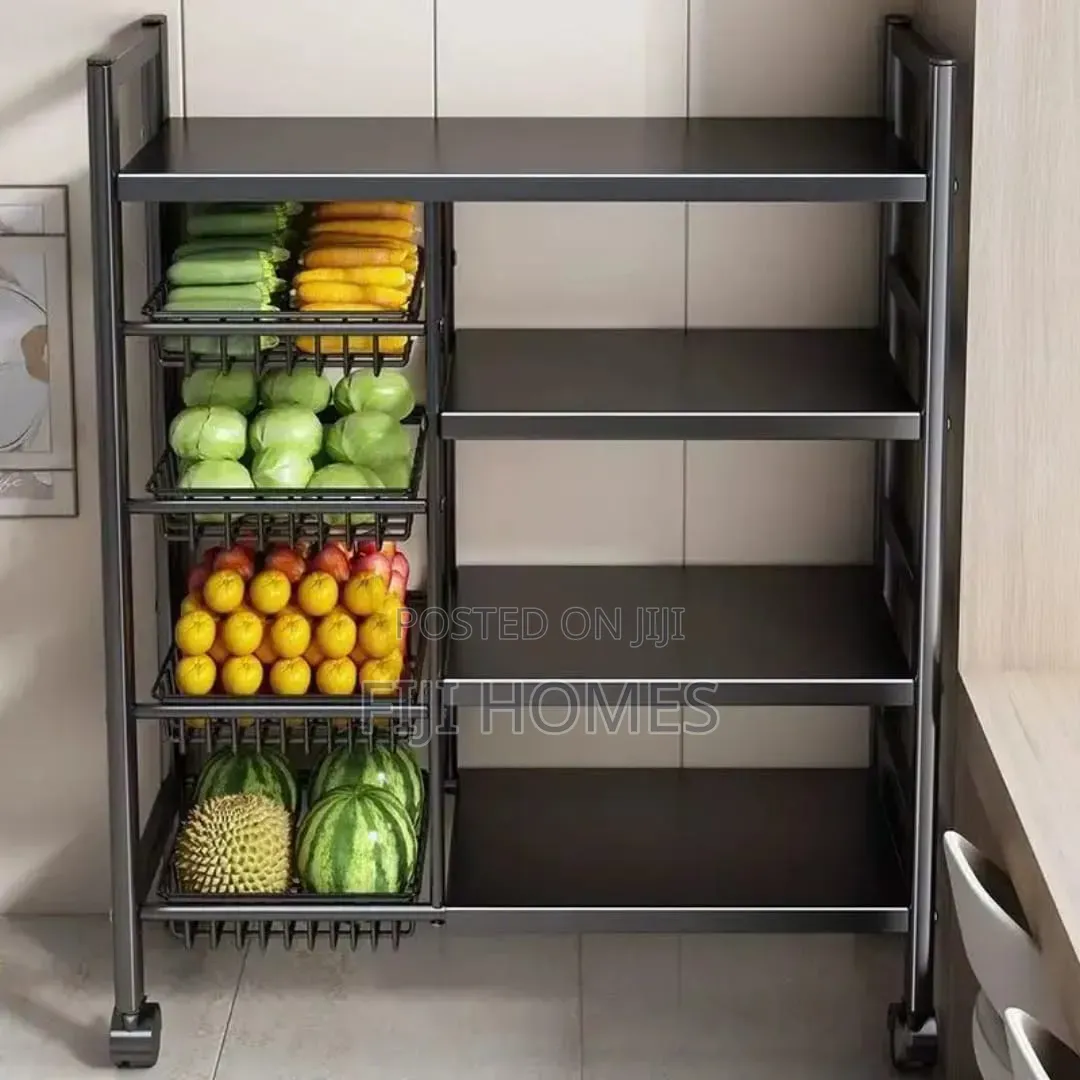 Multifunctional Strong Metallic Kitchen Rack - 120×32*135cm(L*W*H)