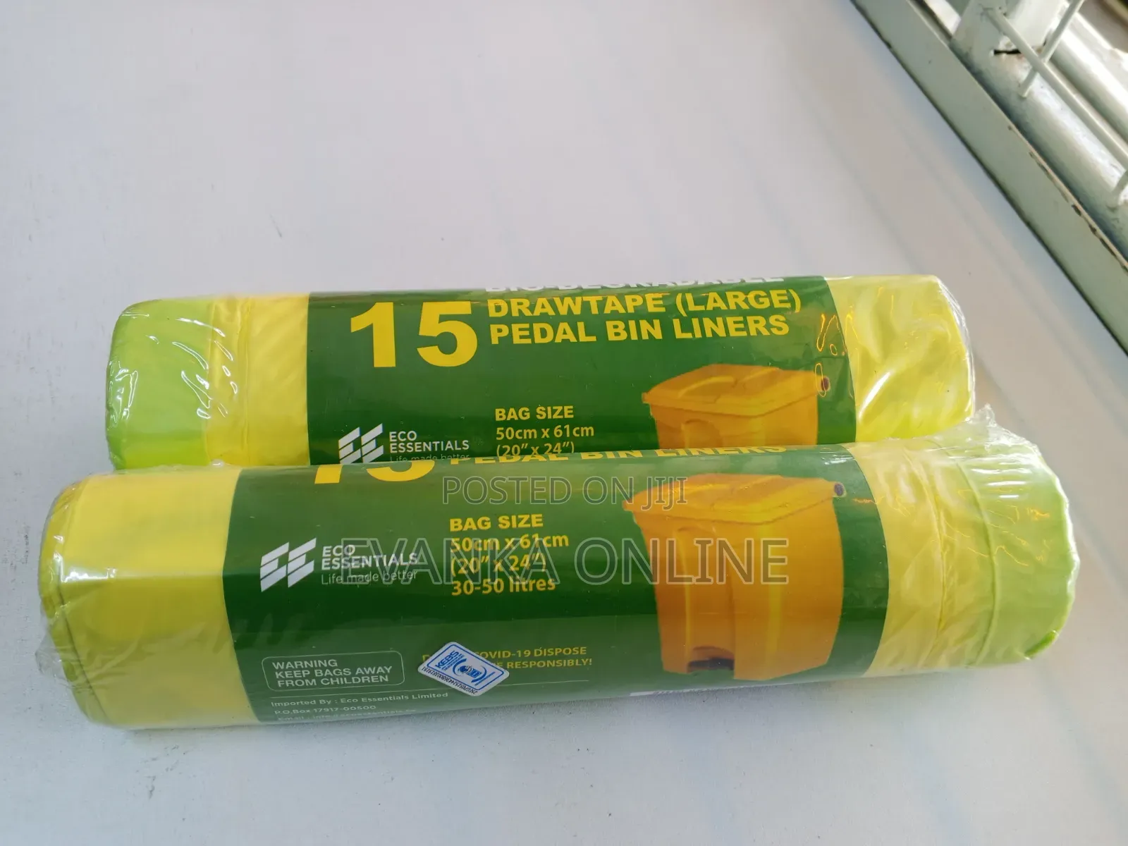 Biodegradable Pedal Bin Liners - 50x61cm (30-50l)