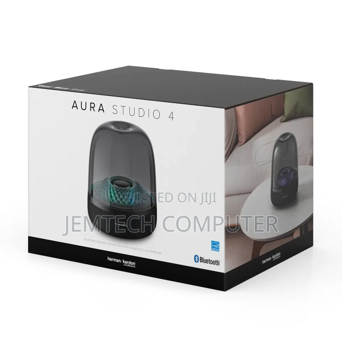 Harman Kardon Aura Studio 4 Bluetooth Speaker, Black