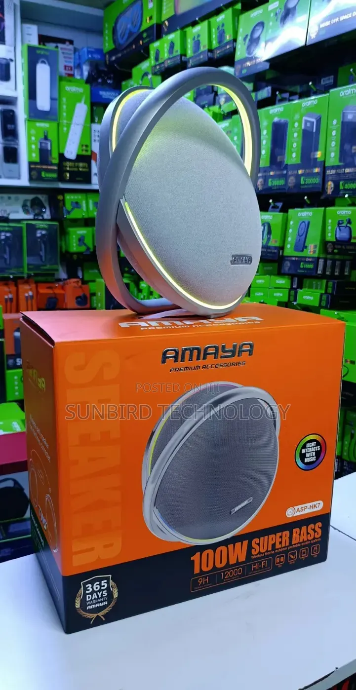 Amaya Wireless Party Speaker Super Bass 100w Asp-Hk7