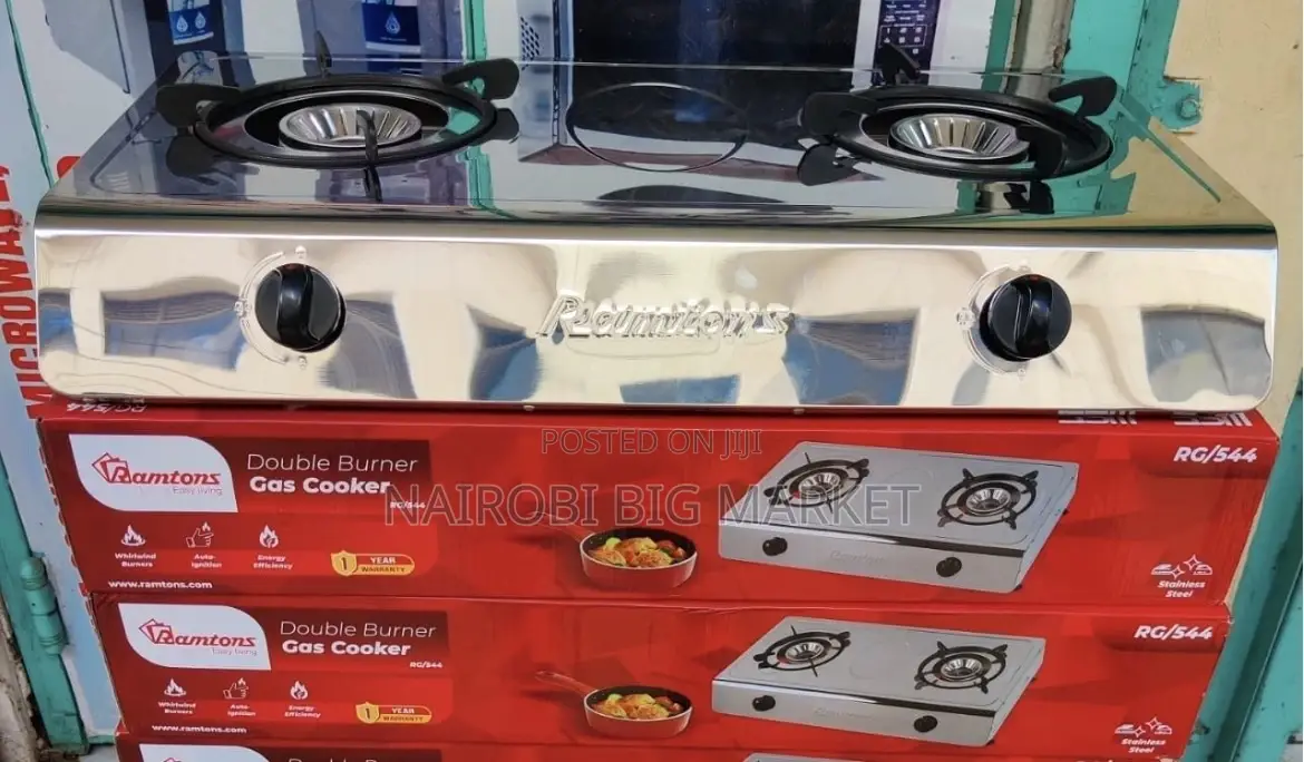 Ramtons 2Burner Stainless Steel Gas Cooker