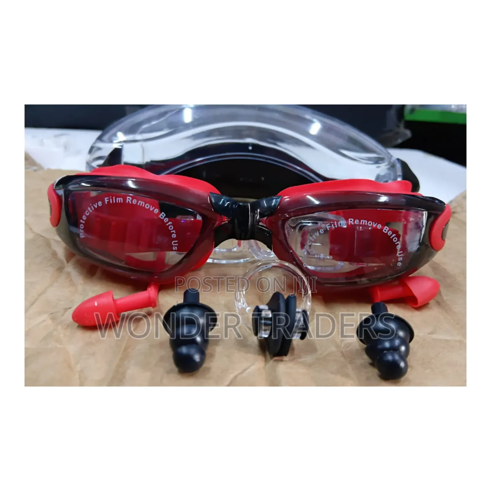 Professional Antifog UV Protection With Ear and Nose Plug Swimming