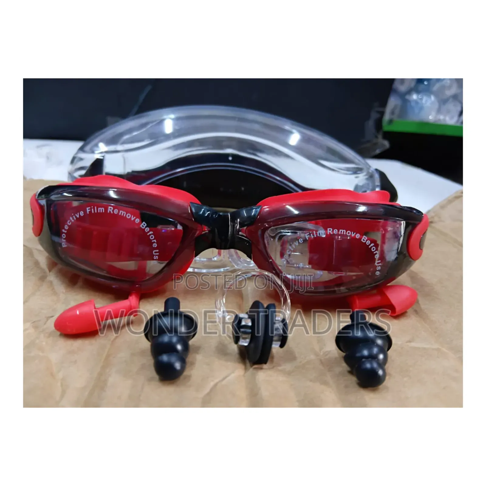 Professional Antifog UV Protection With Ear and Nose Plug Swimming