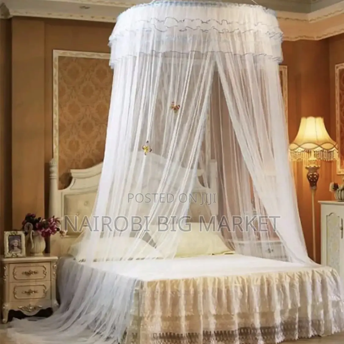 Free Size Round Mosquito Nets Pink,Purple,White,Cream