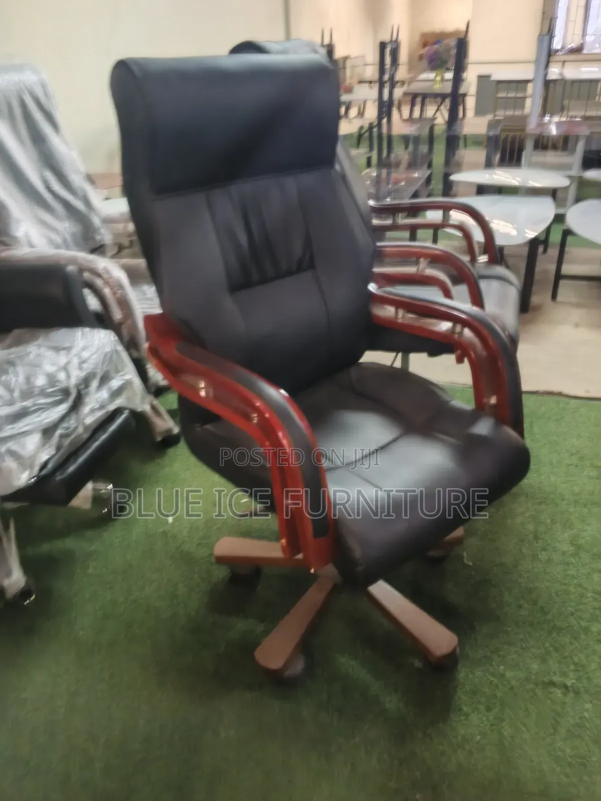 Wooden Arm Executive Office Chair