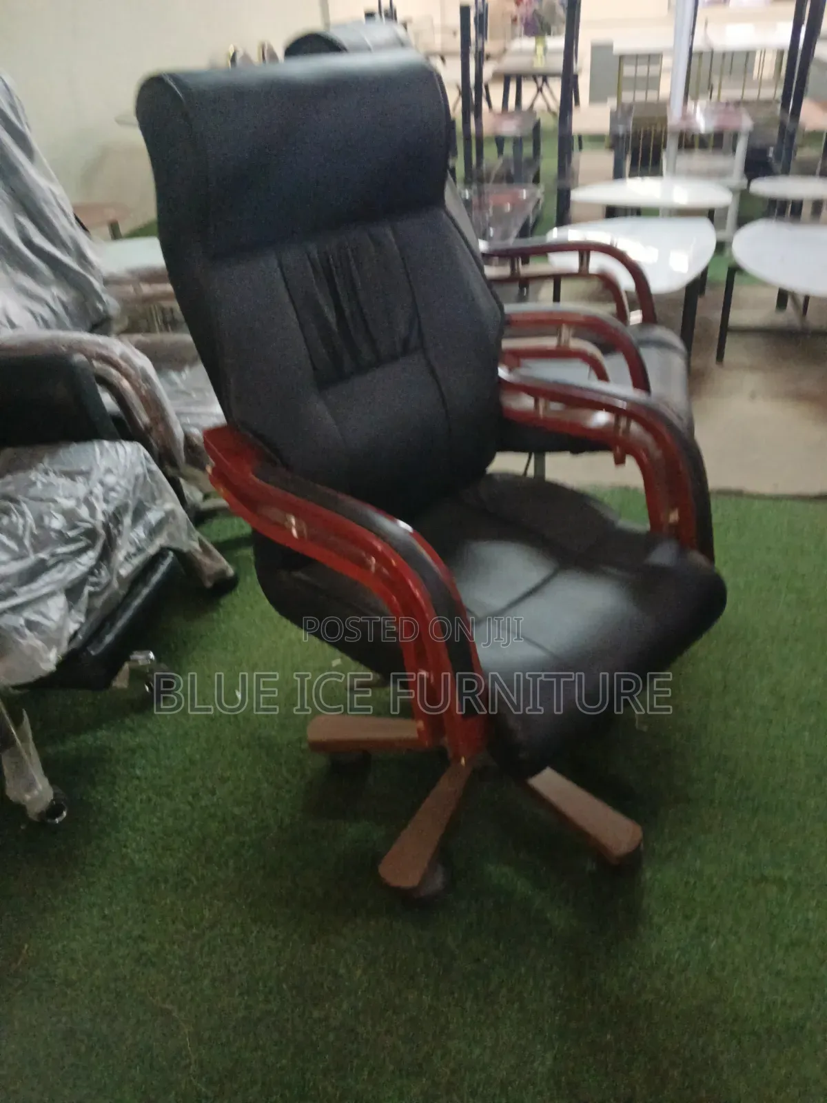 Wooden Arm Executive Office Chair