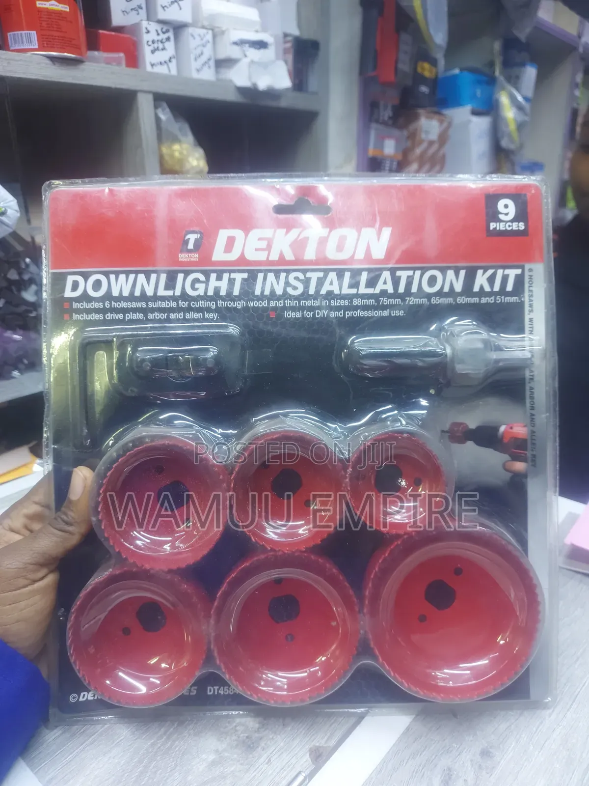 Dekton 9 Piece Downlight Installation Kit (Model DT45840)