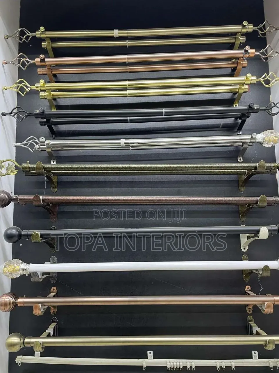 Two Metres Single Adjustable Door and Window Curtain Rods