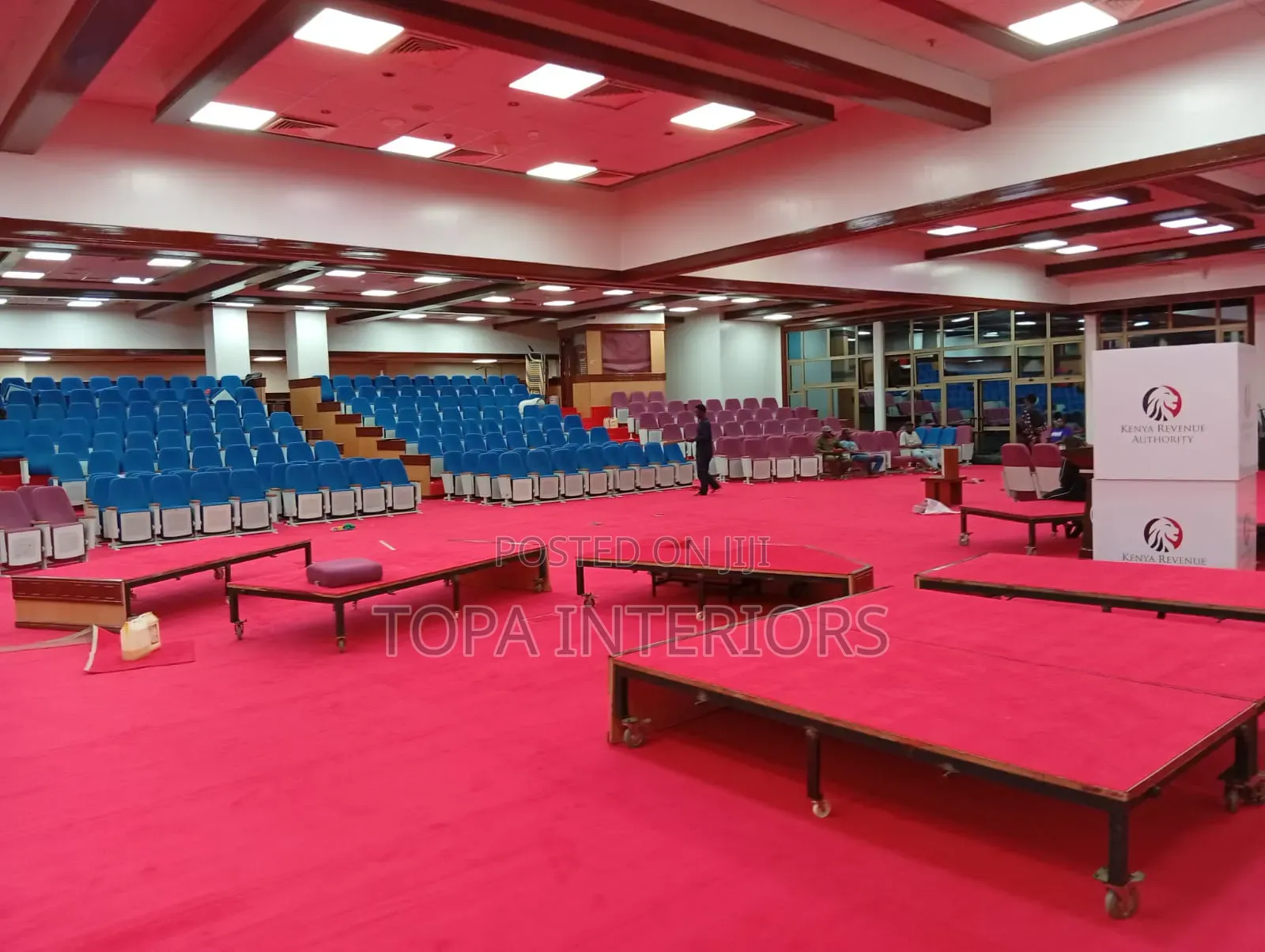 RED Carpets for Wall to Wall Floor Insulation Carpeting