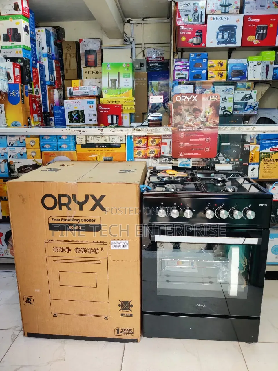 Mika ORYX Standing Cooker, 60cm X 60cm.