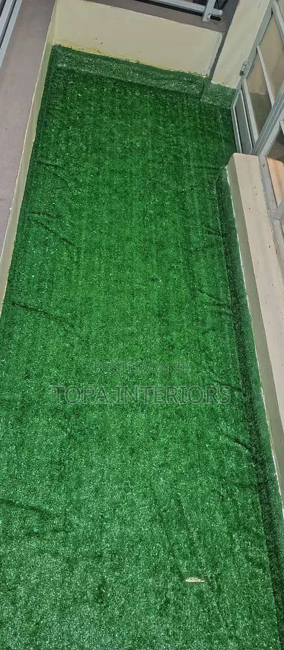 Balcony Floor Grass Carpet Installation
