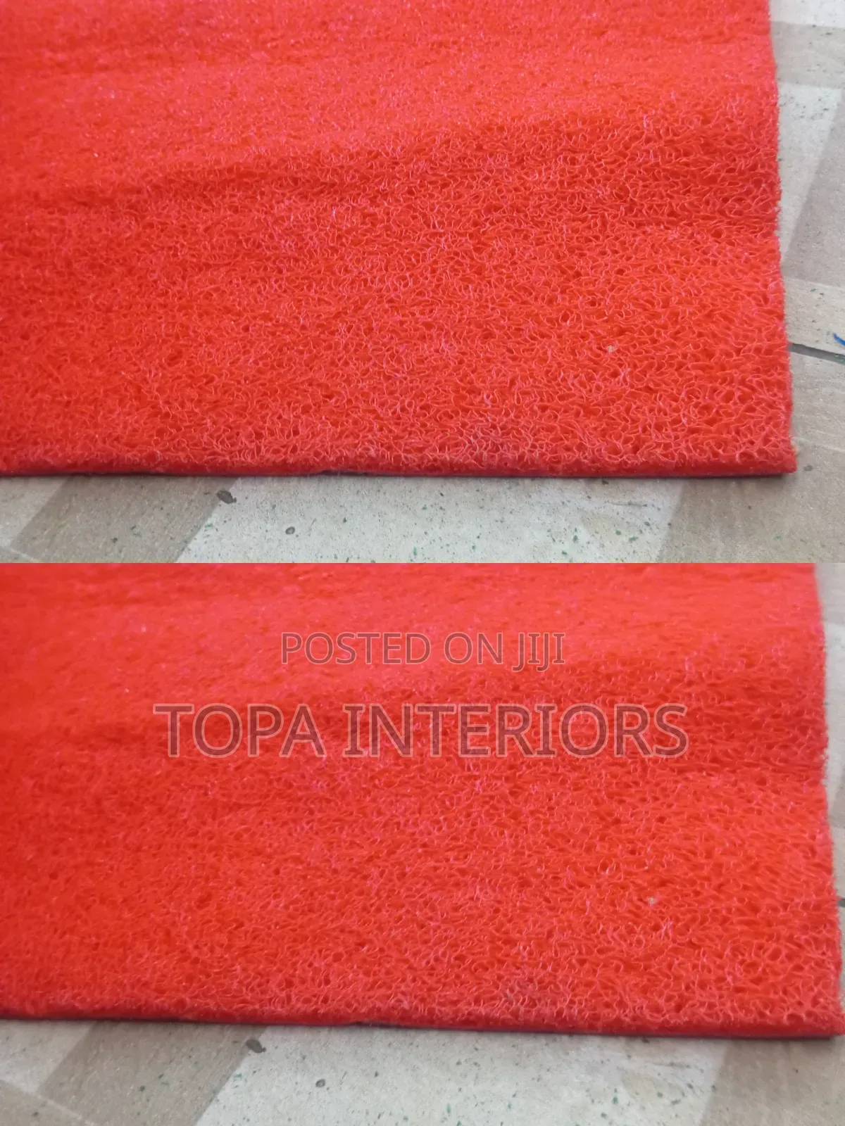 RED Antislip Spaghetti Rubber Mats for Indoor and Outdoor Matting