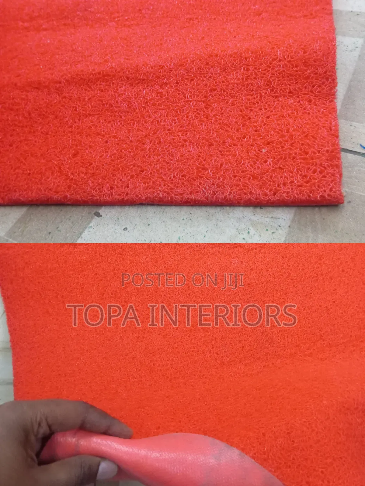 RED Antislip Spaghetti Rubber Mats for Indoor and Outdoor Matting