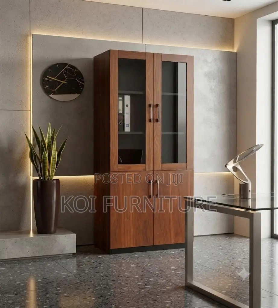 Office Chairs; Two Doors Executive Wooden Storage Cabinet