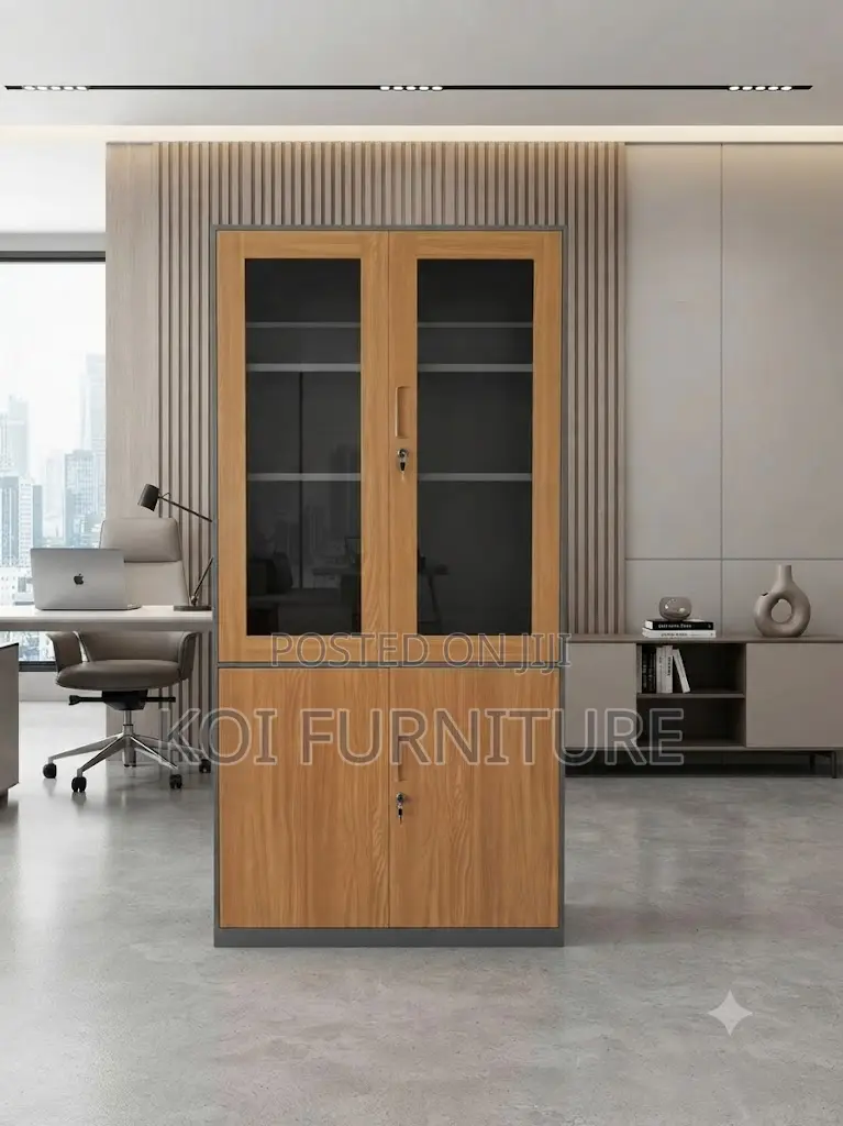 Office Chairs; Two Doors Executive Wooden Storage Cabinet