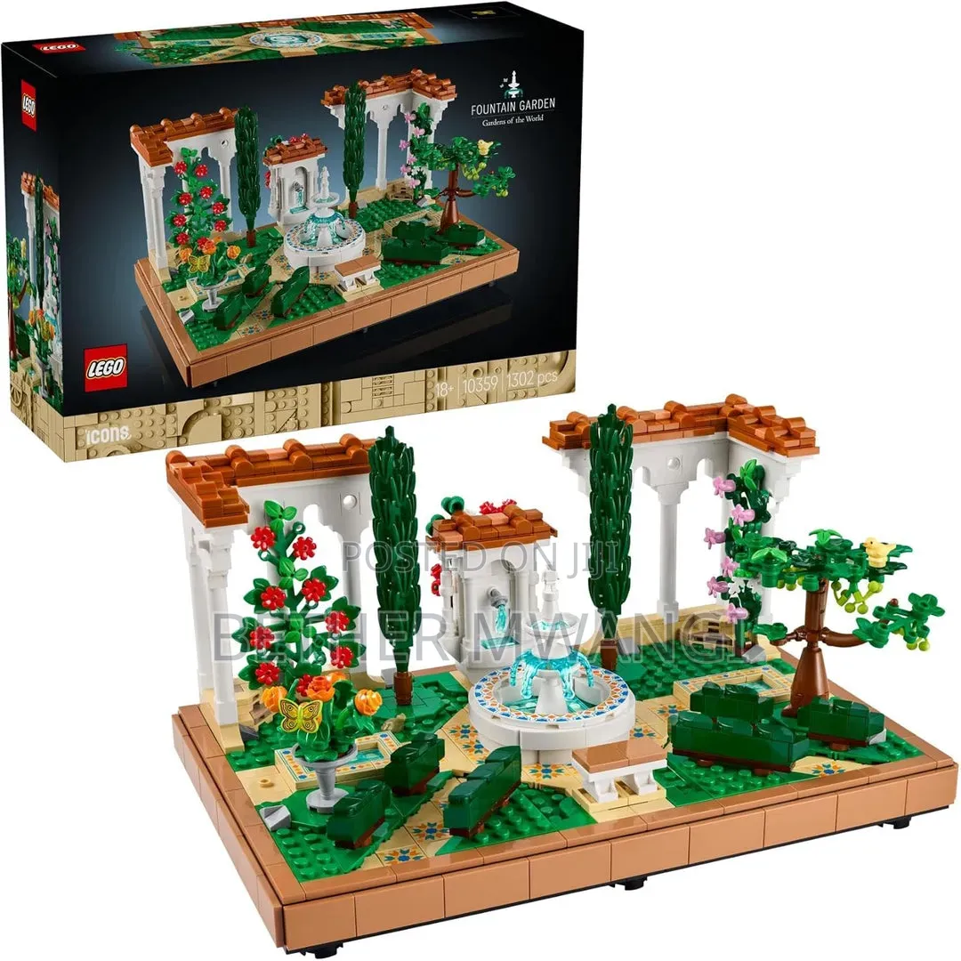 Lego Icons Fountain Garden
