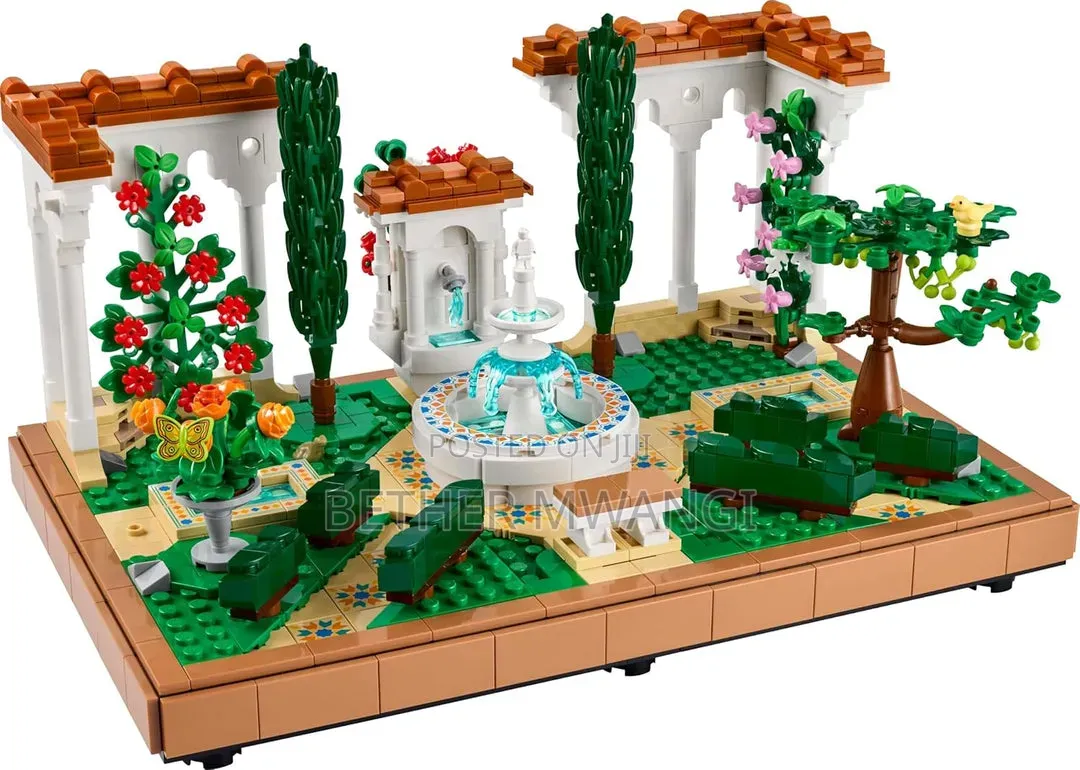 Lego Icons Fountain Garden