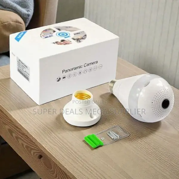 2MP 1080P WiFi Bulb Camera Motion Detection Smartphone App Control