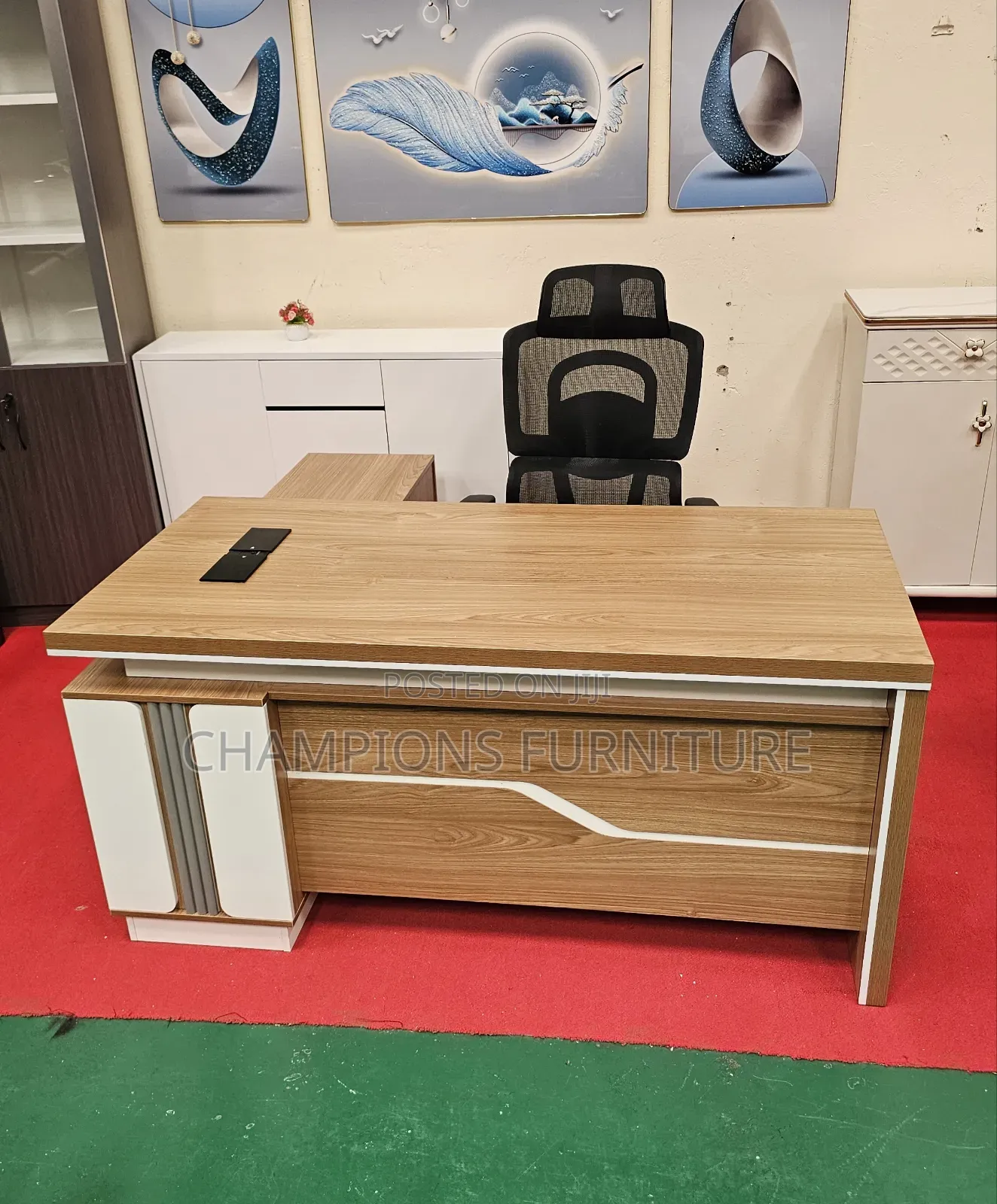 1.8M L-Shaped Execuitve Office Desk
