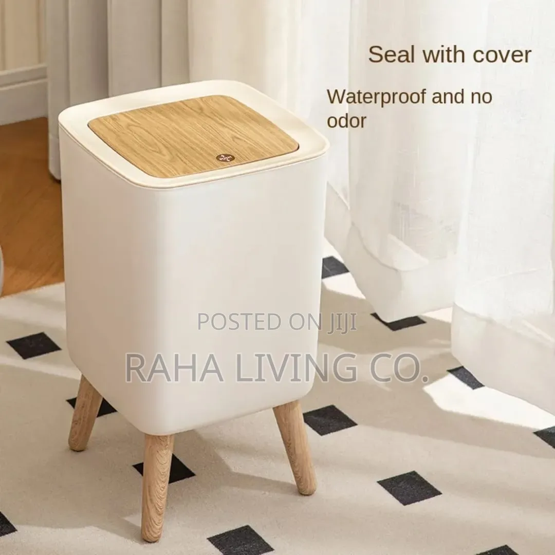Nordic Rectangular Trash Bin With Lid | Home Office