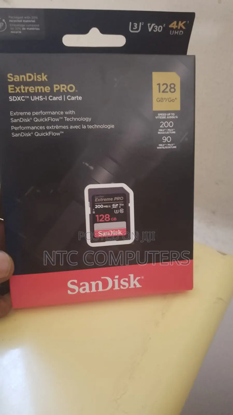 SanDisk Extreme PRO 128GB SDXC UHS-I Card 200 MBPs