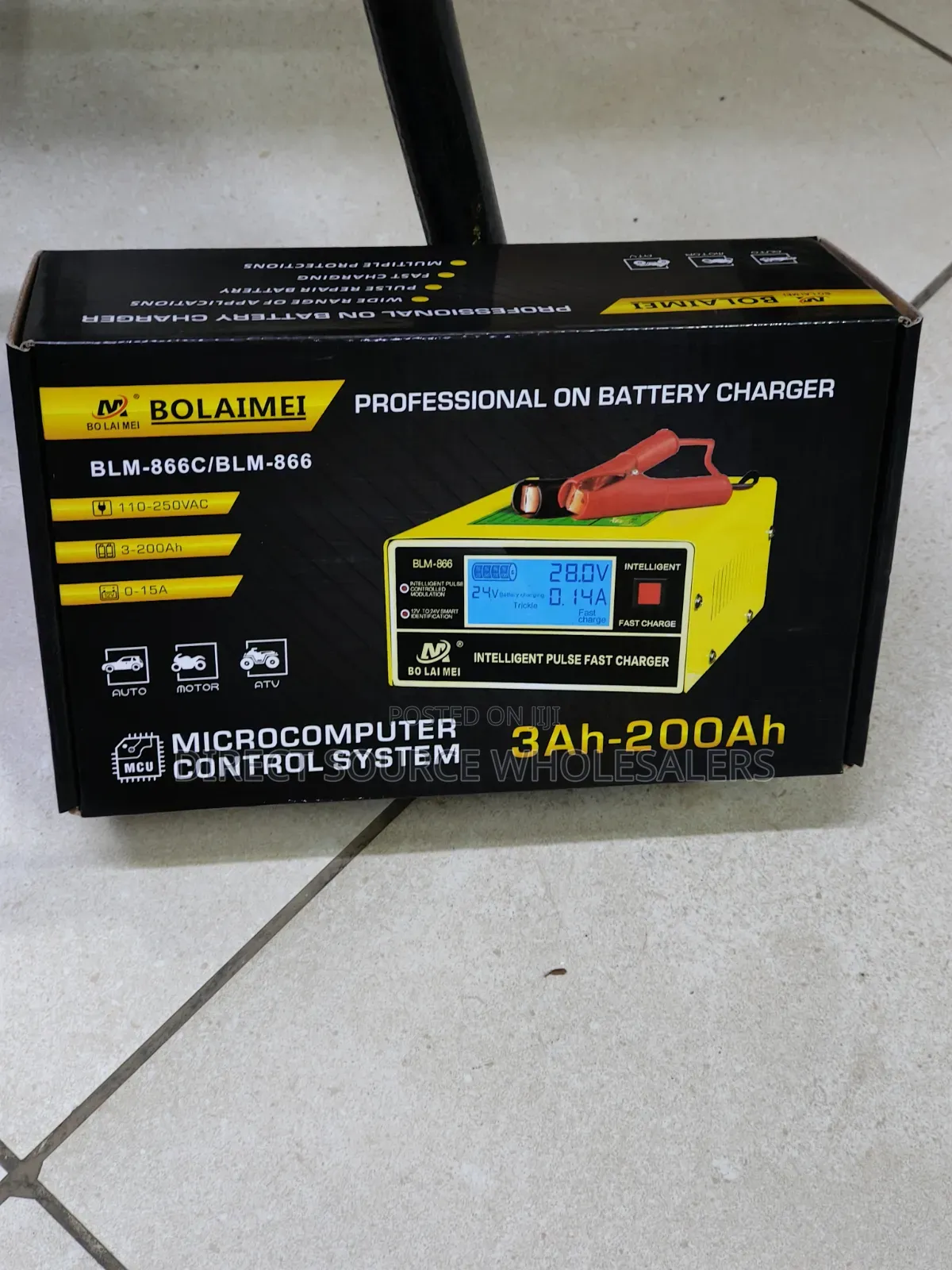 Original Bolaimei Automatic Car Battery Charger 12v/24v