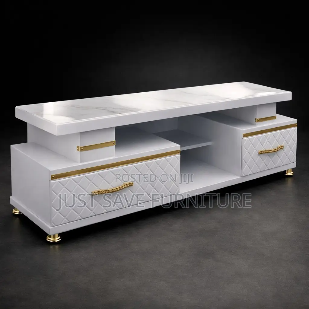 Luxe Marble Top TV Stand