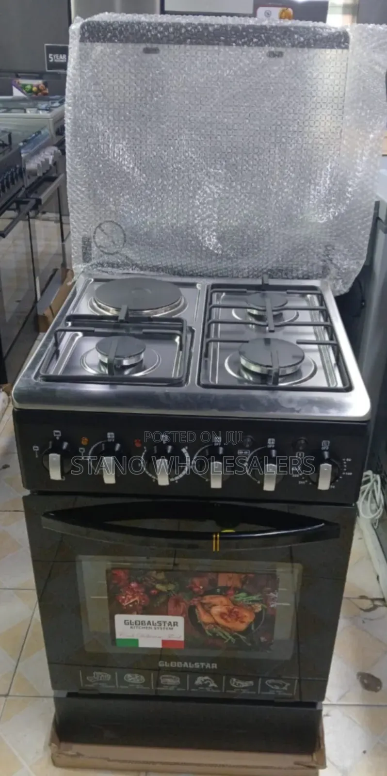 Electric Oven Nunix 3+1 Free Standing Cooker N/7