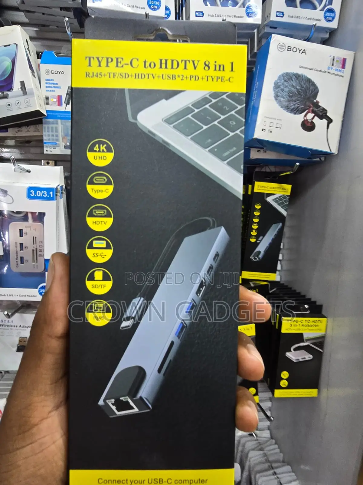 USB-C Docking Hub 8 in 1 for MacBook Laptop Tablet