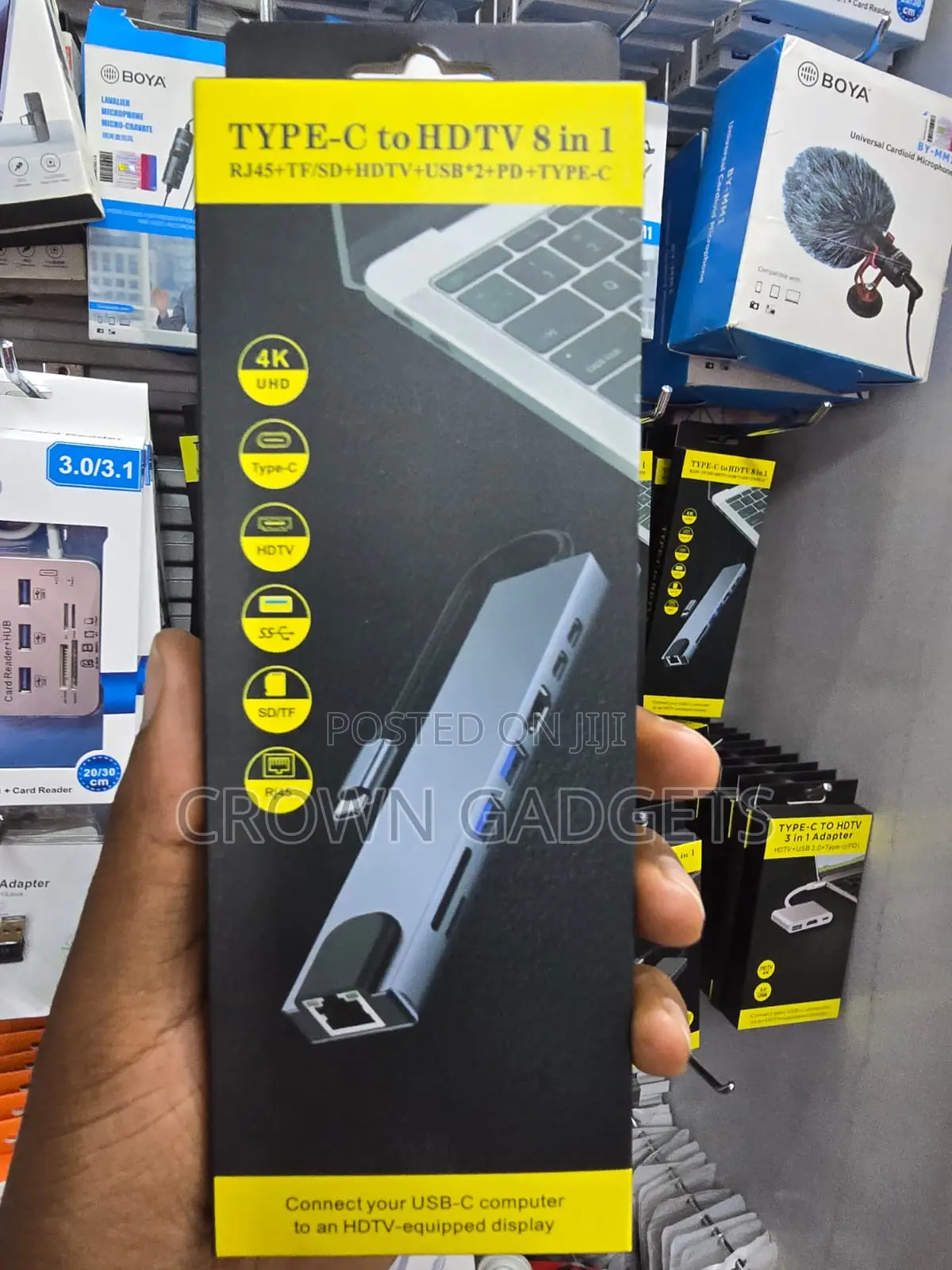 USB-C Docking Hub 8 in 1 for MacBook Laptop Tablet