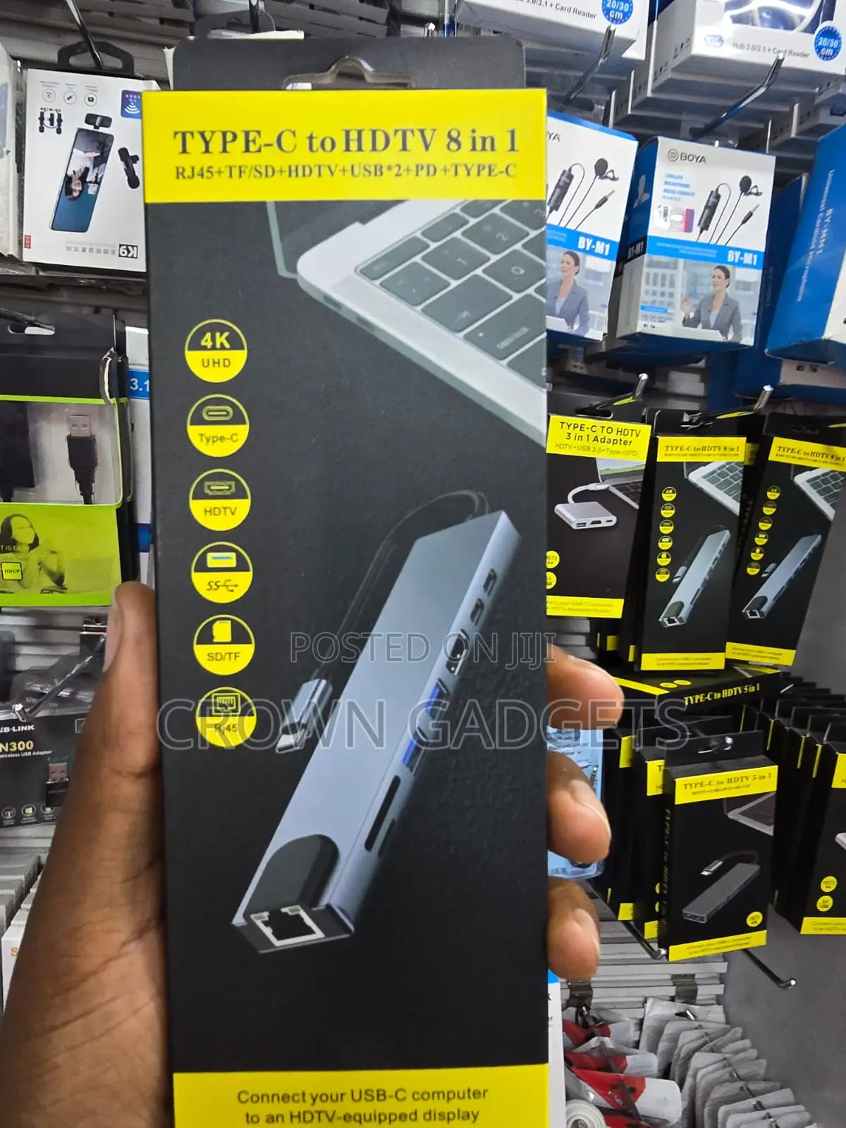 USB-C Docking Hub 8 in 1 for MacBook Laptop Tablet