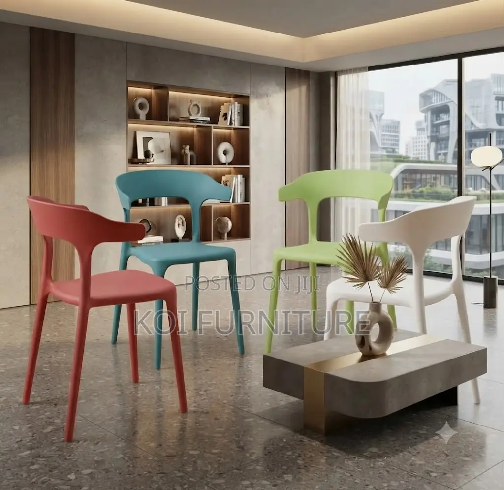 Dining Chairs; Plastic Home Dining Functional Chairs