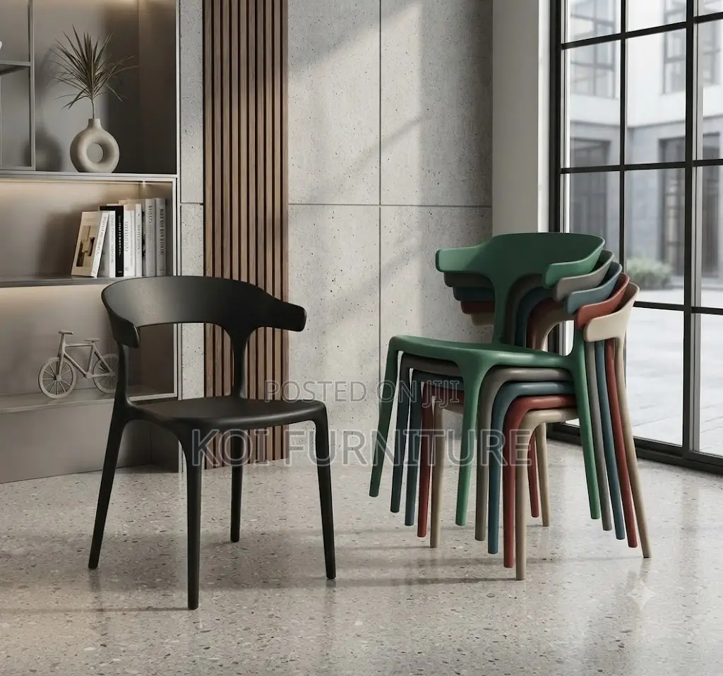Dining Chairs; Plastic Home Dining Functional Chairs