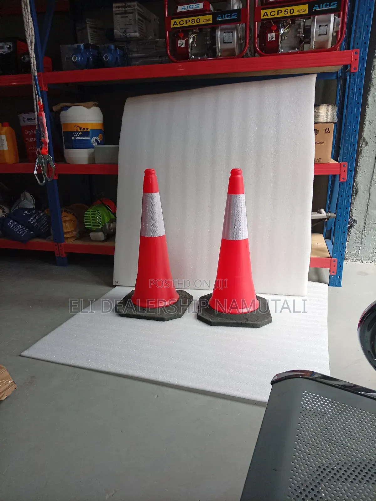 75cm Reflective Traffic Cone With Heavy Rubber Base/Road Safety Cone
