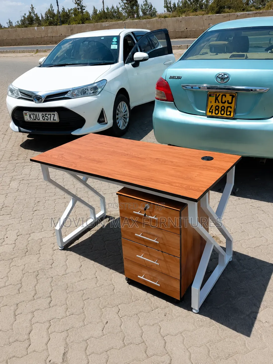 JD## Pedestal Storage Cabinet With Metallic Office Table