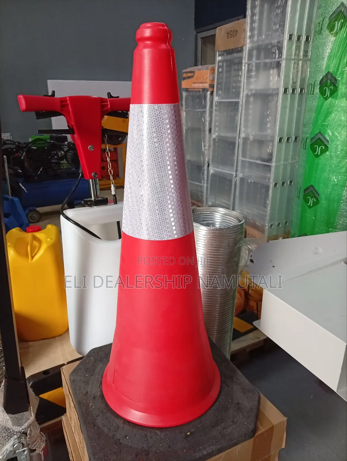 Reflective PVC Traffic Cone 75cm – Roadwork & Hazard Safety Cone