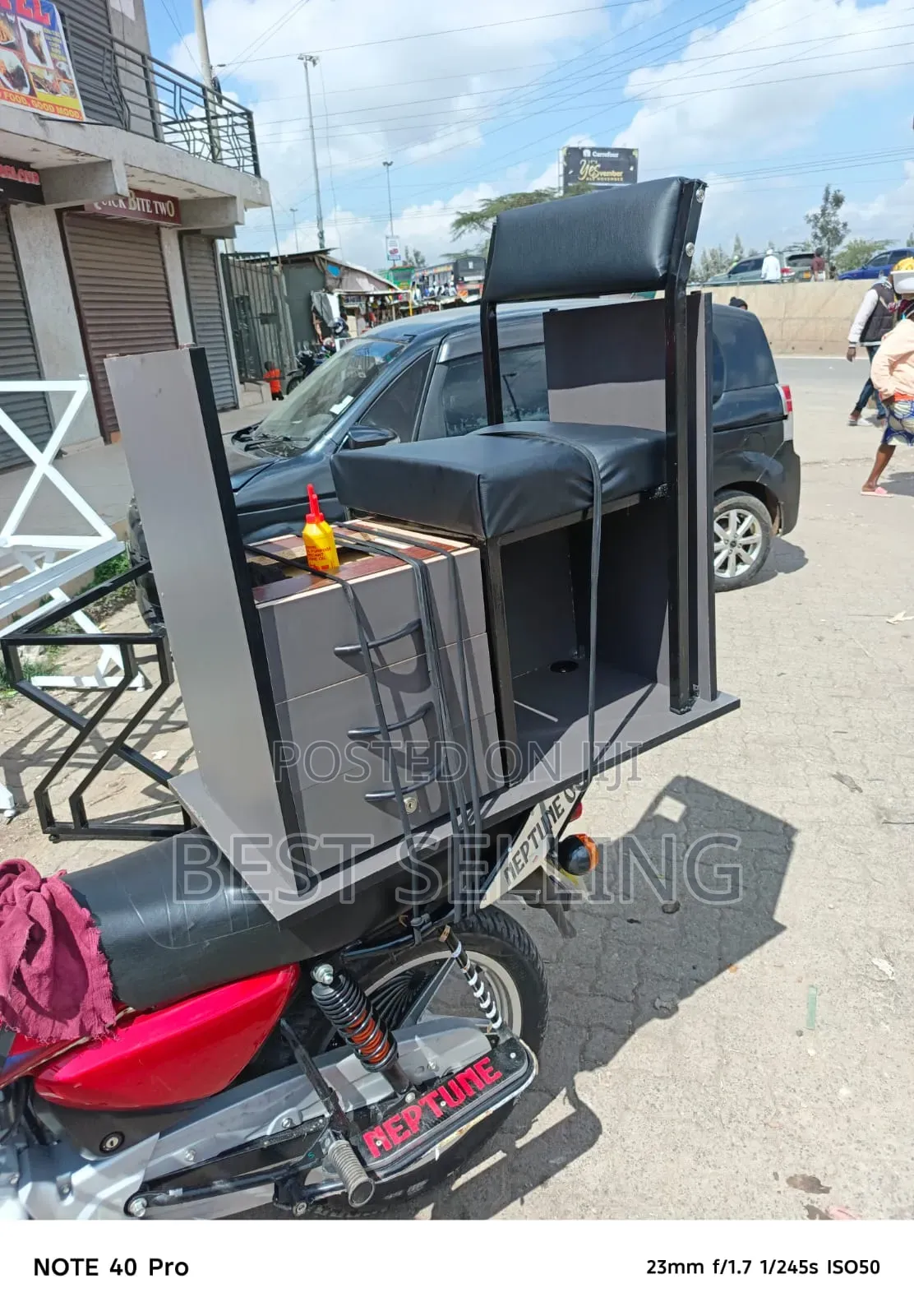 Grey 1m Office Desk and Office Chair Delivery Done