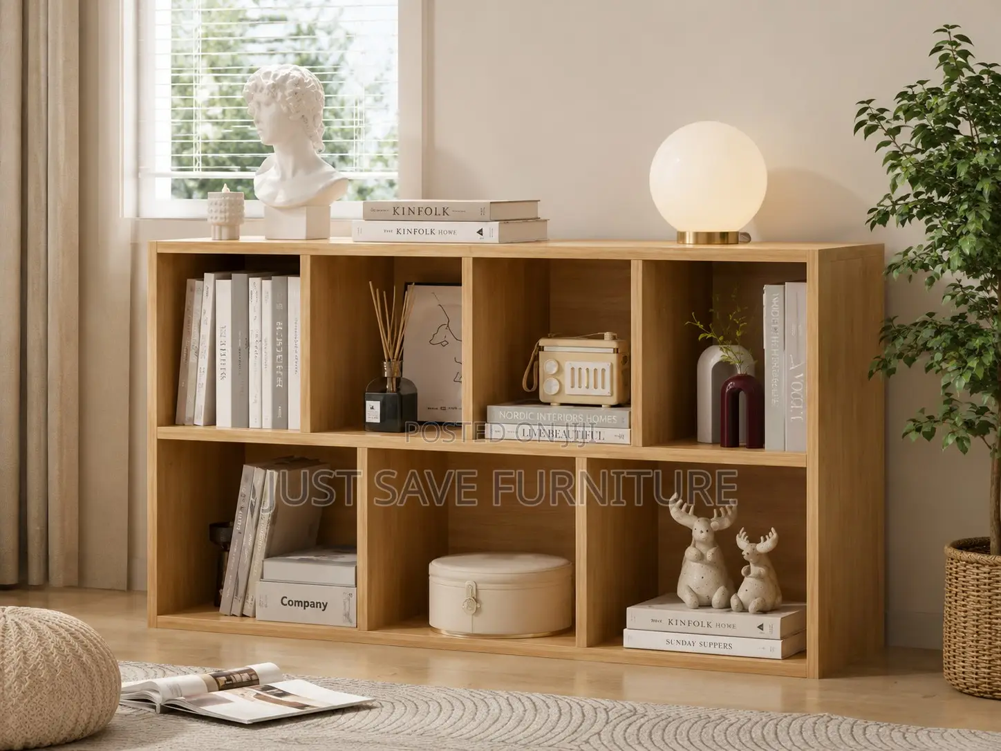 Teylor Wooden Bookshelf