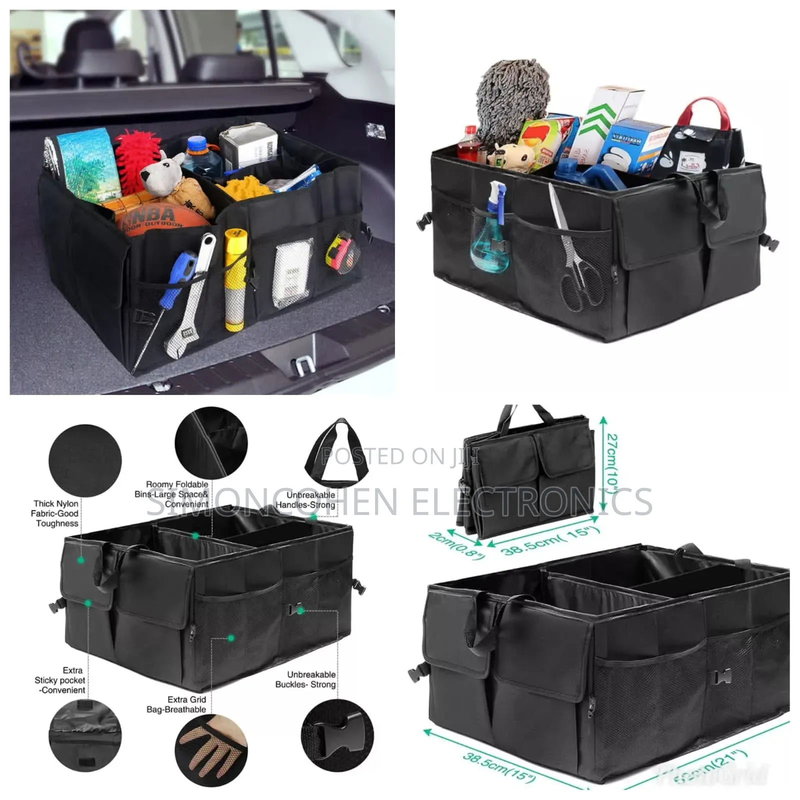 38cm Large Capacity High Quality Car Boot Organizer
